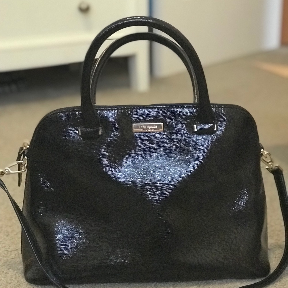 Black Kate Spade Bag W/ Crossbody Strap